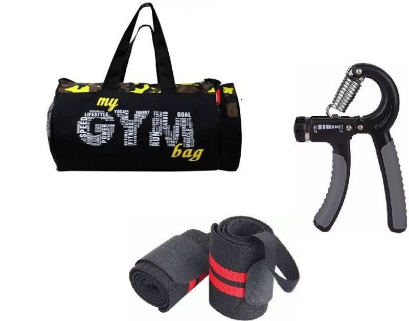 EMMCRAZ Premium Quality Sports Bag with Hand Gripper Hand Grip/Fitness and wrist support  (Kit Bag)