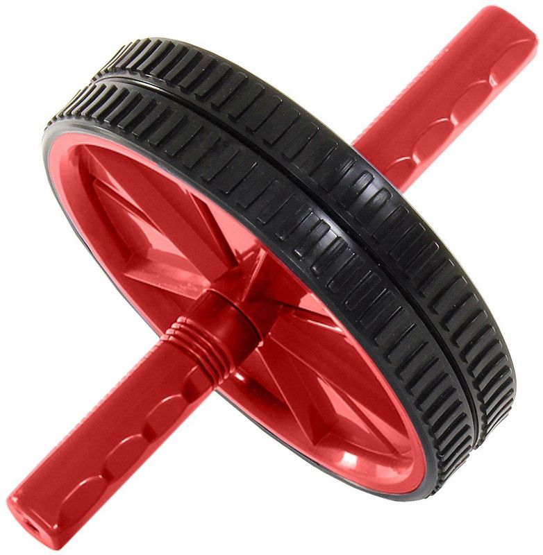 Wonder World Ab Wheel Roller with Knee Pad ABS Core Abdominal Workout Ab Exerciser  (Red)