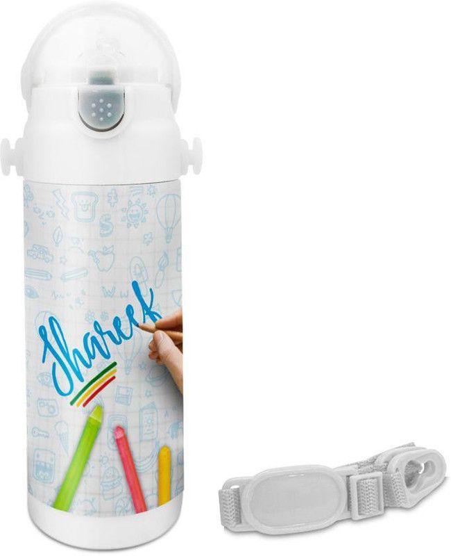 HOT MUGGS Shareef - Crayons Insulated Astro Bottle 350 ml Sipper  (Pack of 1, Multicolor, Steel)