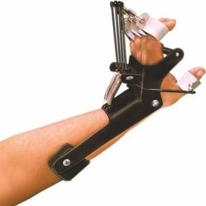 VISSCO Core Dynamic Cock-Up Splint With Finger Extension-Left Wrist Support  (Black)