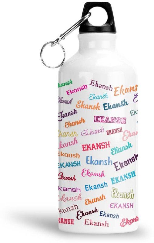 Furnish Fantasy Colorful Aluminium Sipper Bottle - Best Happy Birthday Gift for Kids , Ekansh 600 ml Sipper  (Pack of 1, Multicolor, Aluminium)