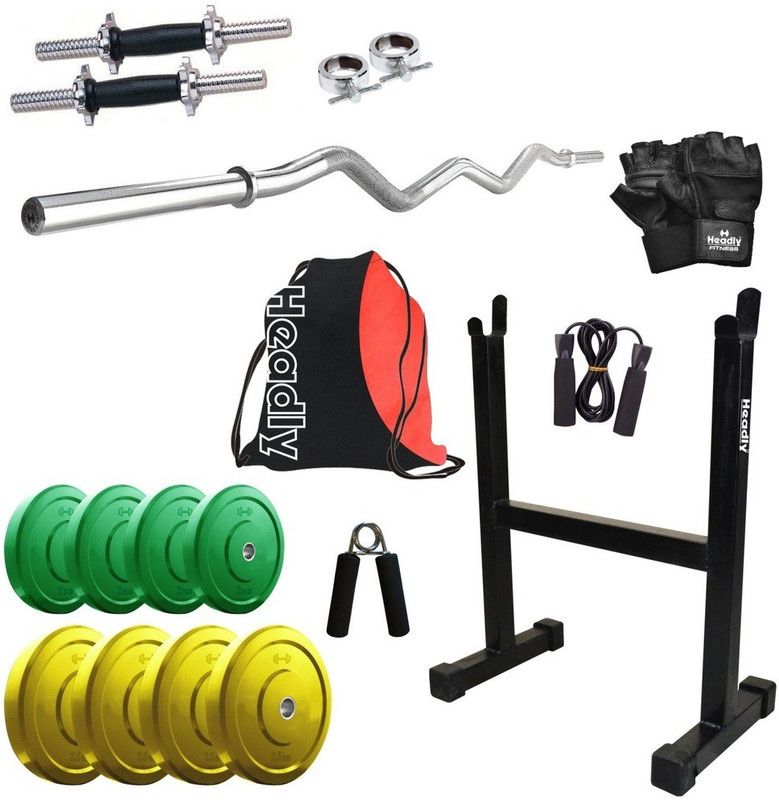 Headly 18 kg Premium CP-HR-18KGCOMBO14 Coloured Home Gym Combo