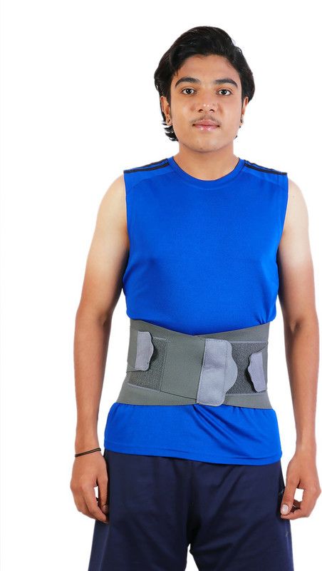 novamed LUMBO SACRAL SUPPORT FOR WAIST AND BACK Abdominal Belt  (Grey)