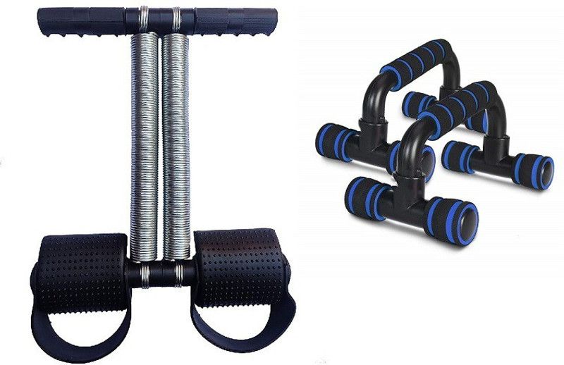Fitnesstricks Gym Combo of Tummy Trimmer with Push up Stand Fitness Accessory Kit Kit