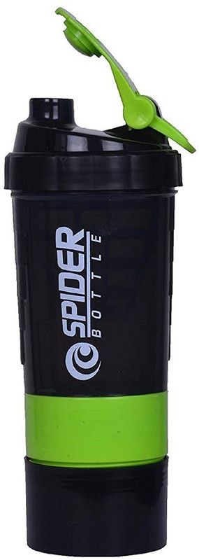 HGH Gym shaker with multi containers and good storage / sipper for gym 600 ml Shaker  (Pack of 1, Multicolor, Plastic)