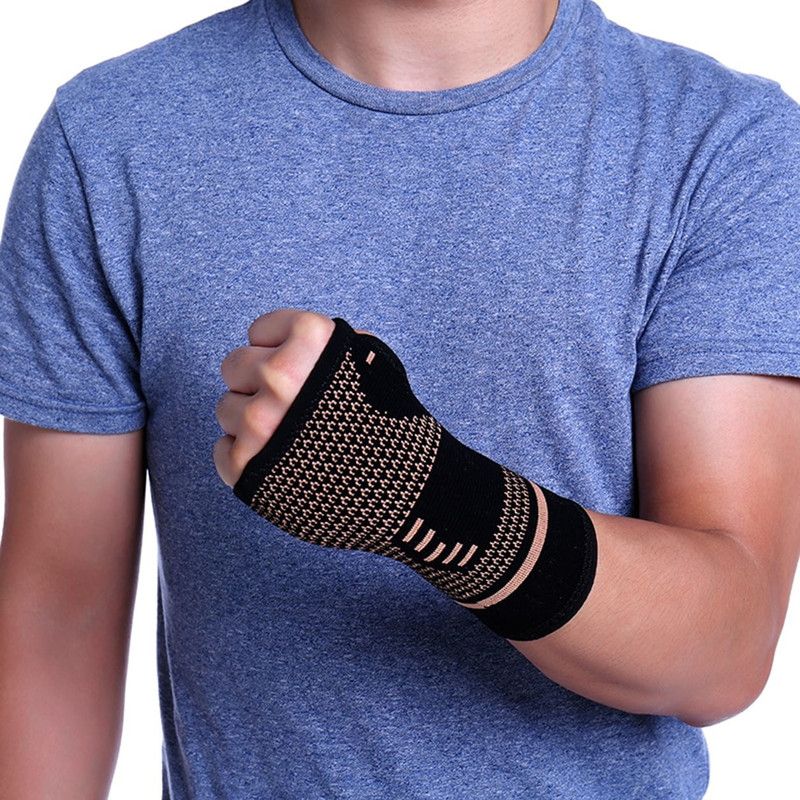 Selva Front Brace Support joint pain relief Gym Thumb Wrap Palm Wrist Wrist Support  (Black)