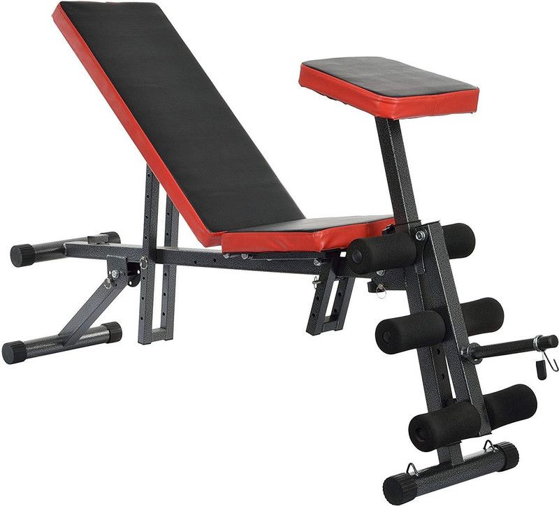 IRIS 7-in-1 Sit up Durable Weight Preacher Armrest Curl Adjustable Bench Multipurpose Fitness Bench
