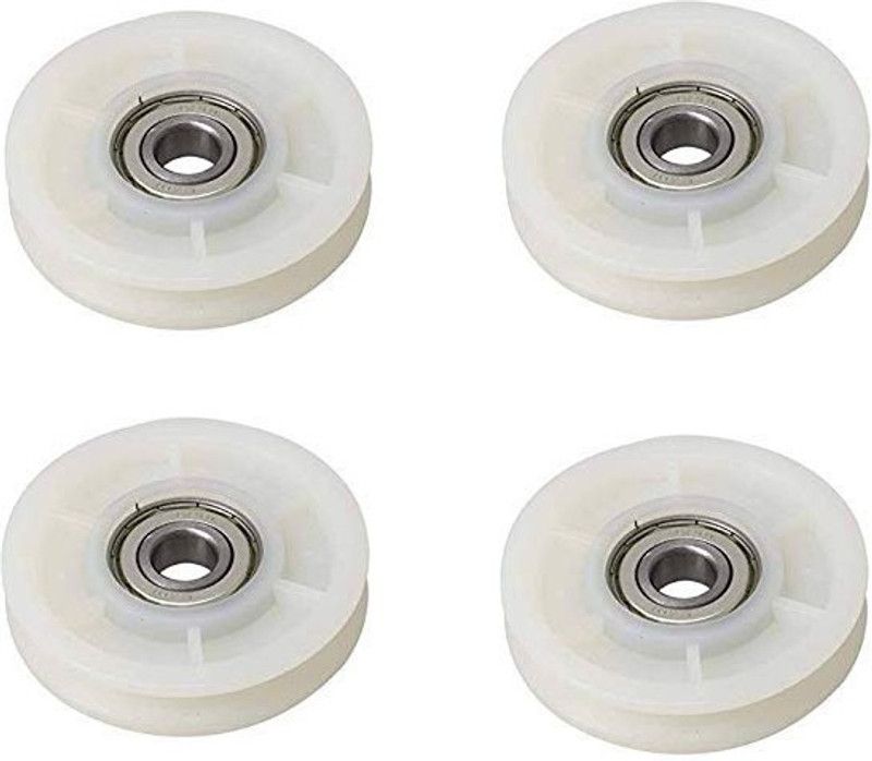 Dinetic Exercise Machine Attachments Gym Pulley 4-inch (White) - Pack of of 4 Multi-training Bar