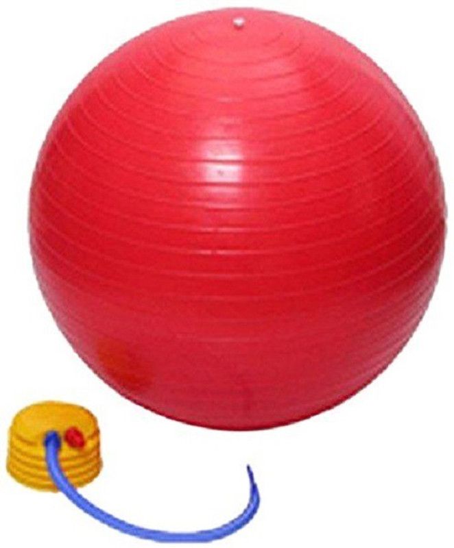 Aurion With Free Air Foot Pump Gym Ball  (With Pump)