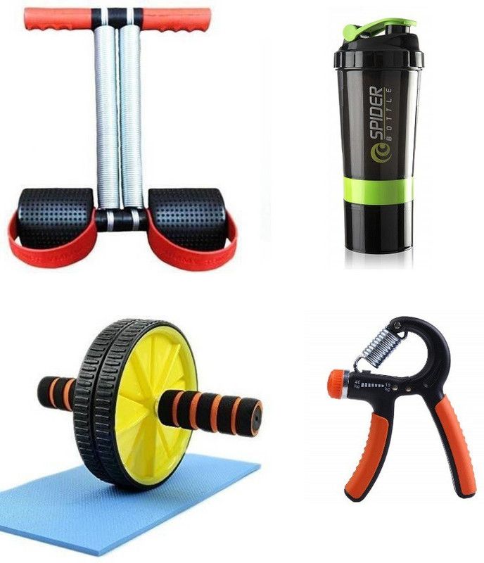 Fitnesstricks Full Body Trainer Home Workout Combo Fitness Accessory Kit Kit