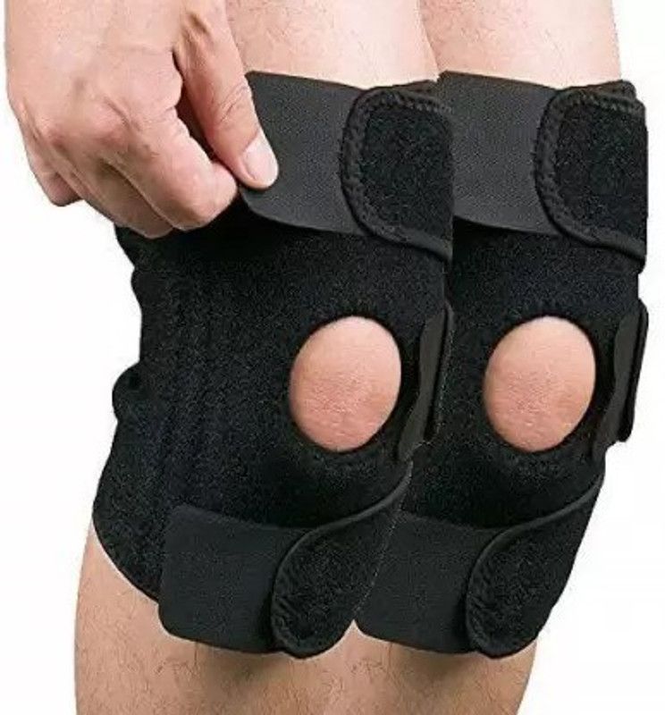 SERCUI BLACK- Joint Pain Relief for Men and Women (Pair, free size) Knee Support