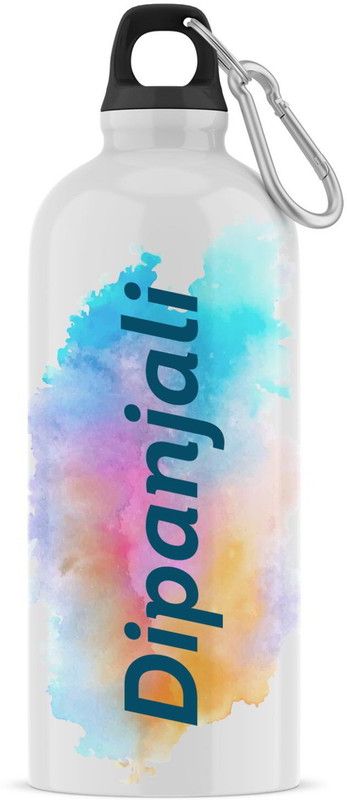 Ashvah Sipper/Water Bottle - Best Happy Birthday Gift for Kids, Name - Dipanjali 600 ml Sipper  (Pack of 1, White, Aluminium)