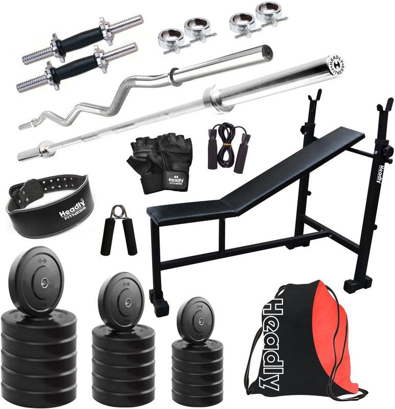 Headly 80 kg HR-80 kg Combo 6 Home Gym Combo