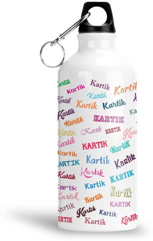 Furnish Fantasy Colorful Aluminium Sipper Bottle - Best Happy Birthday Gift for Kids , Kartik 600 ml Sipper  (Pack of 1, Multicolor, Aluminium)
