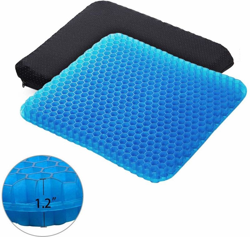 Wonder World ®Gel Pad Provides Support Lower Back, Spine Back / Lumbar Support  (Blue)