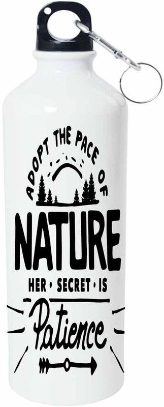 ShopBuzz Dopt Of Nature Sipper Water Bottle 750 Ml 750 ml Sipper  (Pack of 1, Multicolor, Aluminium)