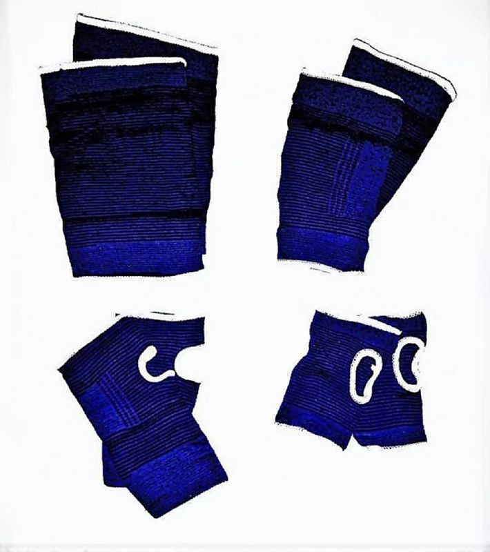 Trendmakerz Knee, Ankle, Palm, Elbow Support, Gym Support Palm, Elbow & Ankle Support  (Blue)