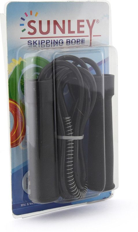 SUNLEY elevate rope Speed Skipping Rope  (Black, Length: 274 cm)