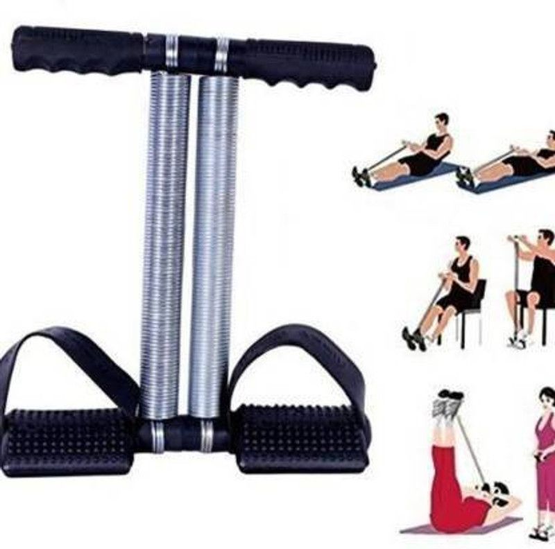 EXIFROS Double Spring Tummy Trimmer Fitness ,Ab Exerciser &stretching ,gym Ab Exerciser Ab Exerciser  (Black)