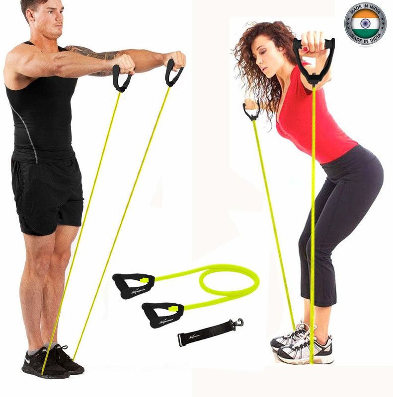 BQH Toning Resistance Pull Rope Tube Heavy Quality Exercise Band Resistance Tube  (Multi color)