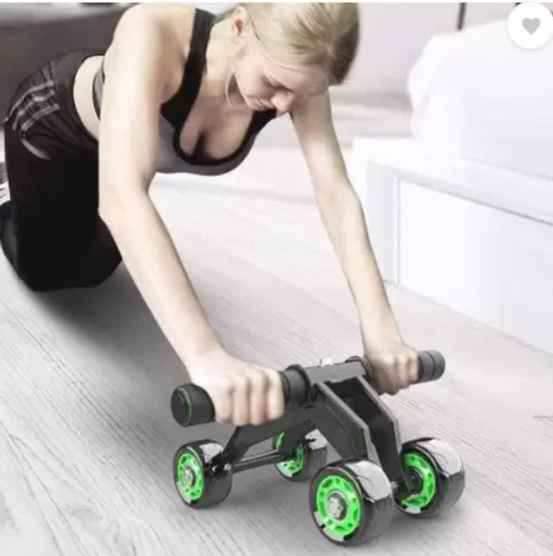 PHB Anti Skit Four Wheel Total Body Ab Roller Exerciser Ab Exerciser  (Multicolor)