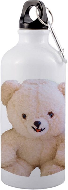 COLOR YARD best happy teddy day design with cute smiley teddy on 600 ml Sipper  (Pack of 1, Multicolor, Aluminium)