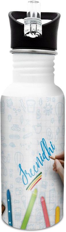 HOT MUGGS Sreenidhi-Crayons 600 ml Sipper  (Pack of 1, Multicolor, Steel)