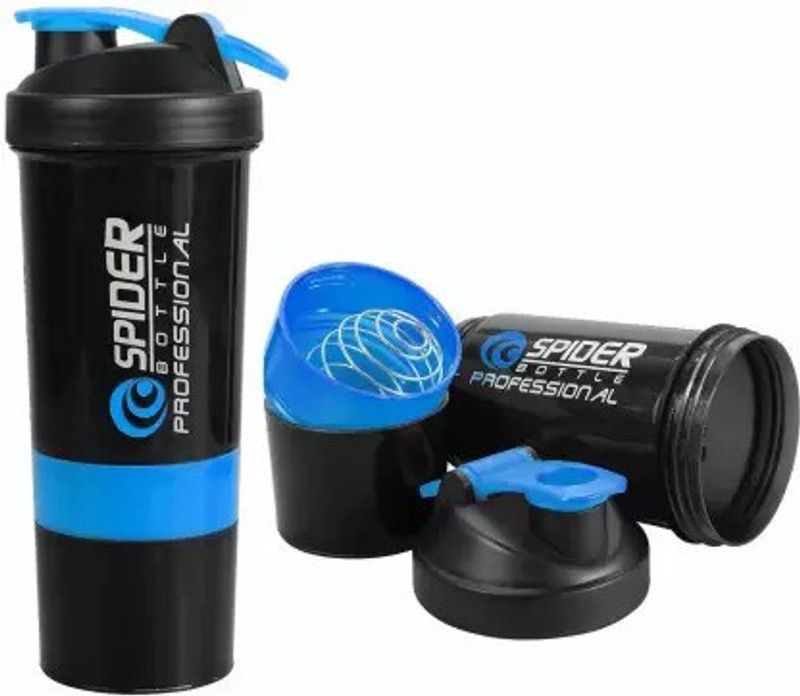 PENDYIS Spider Protein ShakerSpider Gym Bottle - 600 ml 600 ml Shaker  (Pack of 1, Multicolor, Plastic)