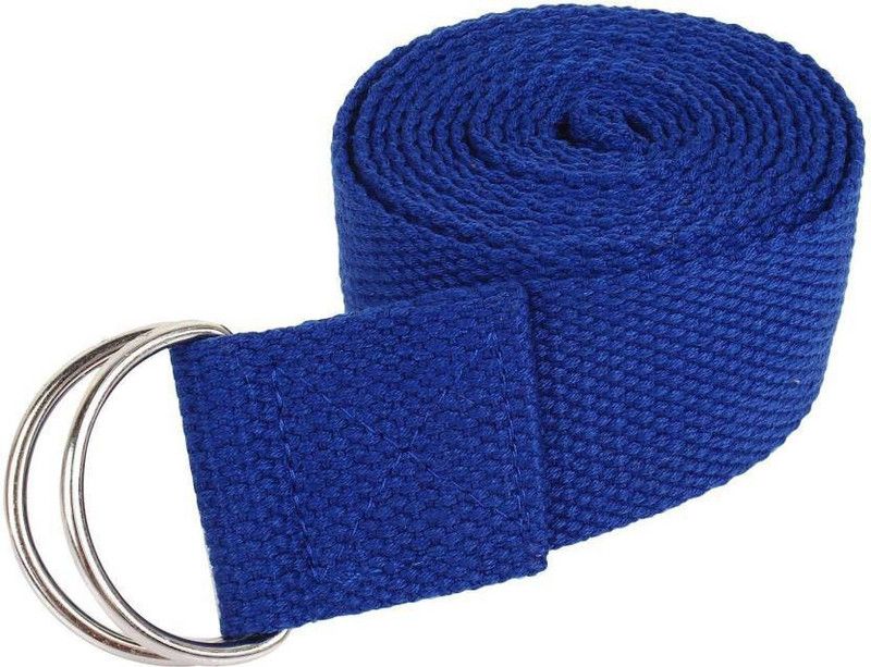 Fitguru 704751153717 Cotton Yoga Strap  (Blue)