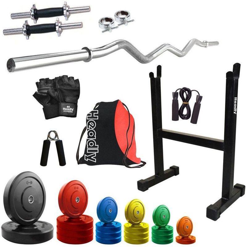 Headly 72 kg Premium CP-HR-72KGCOMBO14 Coloured Home Gym Combo