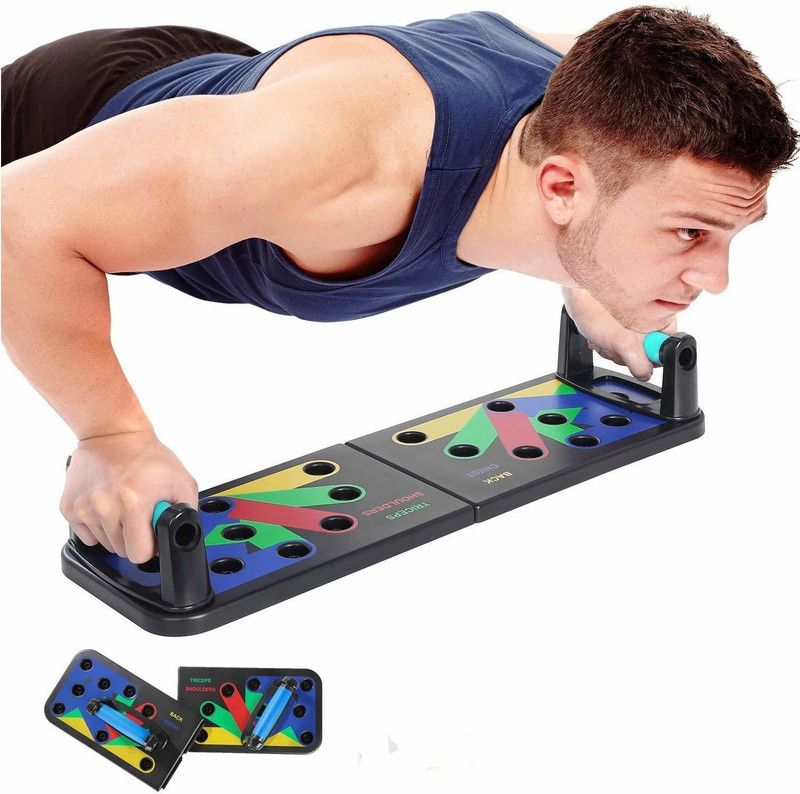 Fusine Push Up Board Rack - Multifunctional 9 in 1 Pushup Stan for Home Gym Push-up Bar