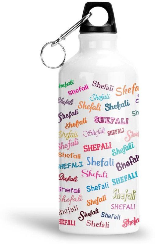 Furnish Fantasy Aluminium 750ml Water Bottle- Best Happy Birthday, Return Gift for Kids, Shefali 750 ml Sipper  (Pack of 1, White, Aluminium)