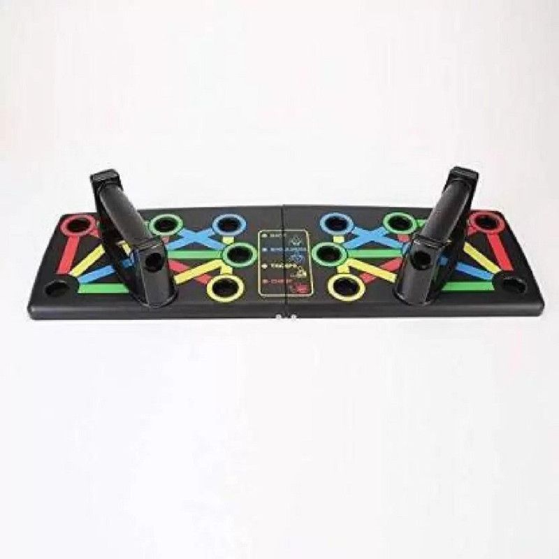 RAJPUT ENTERPRISES PUSH UP FLEX BOARD - B44 Pushup board 10 Multifunction Muscle Board- Color Coded Triceps Bar  (Multicolor)