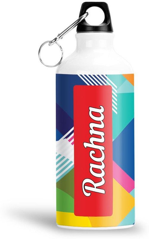 Furnish Fantasy Geometrical Print Aluminium 750ml Water Bottle - Best Birthday Gift - Rachna 750 ml Sipper  (Pack of 1, Multicolor, Aluminium)