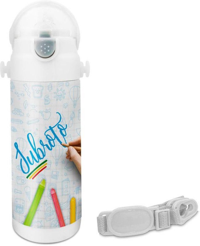 HOT MUGGS Subroto - Crayons Insulated Astro Bottle 350 ml Sipper  (Pack of 1, Multicolor, Steel)