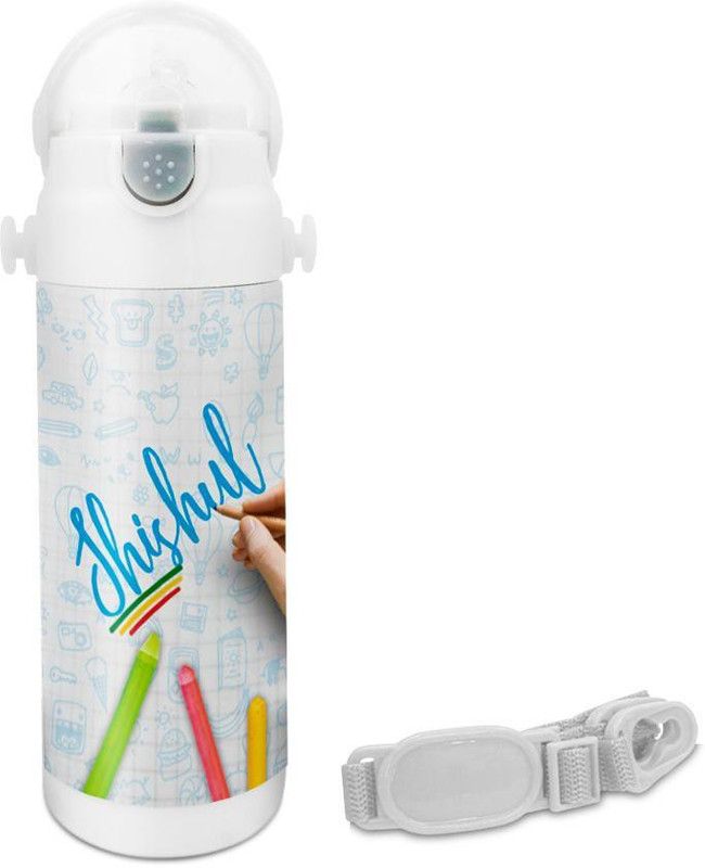 HOT MUGGS Shishul - Crayons Insulated Astro Bottle 350 ml Sipper  (Pack of 1, Multicolor, Steel)