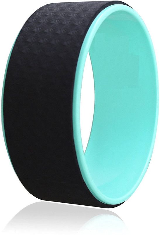 KOBO Wheel - Best Comfortable Stretching Prop For Backbends And Flexibility - Back, Hip, Chest And Shoulder Pain Relief - Strong, Sweat-Resistant 6mm Thick Foam Yoga Blocks  (Black Pack of 1)