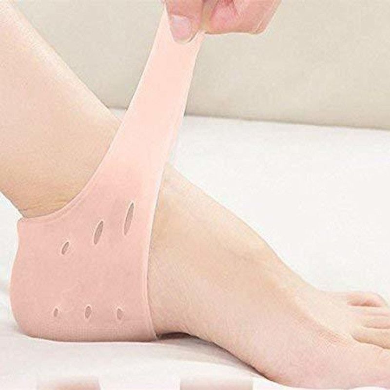 Straplt Anti Crack Silicon Gel Heel And Foot Protector Heel Cracks for Men And Women Heel Support  (Beige)