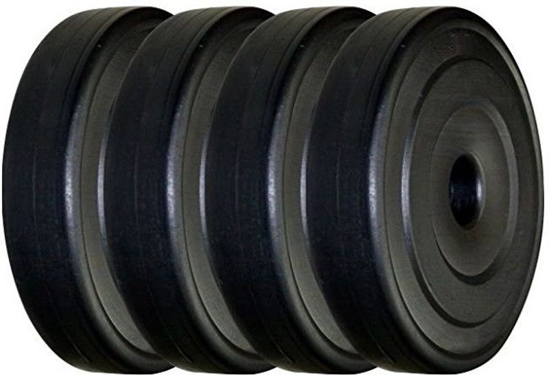 Aurion by 10Club 20 kg Vinyl Plates for Home Gym Black Weight Plate  (20 kg)