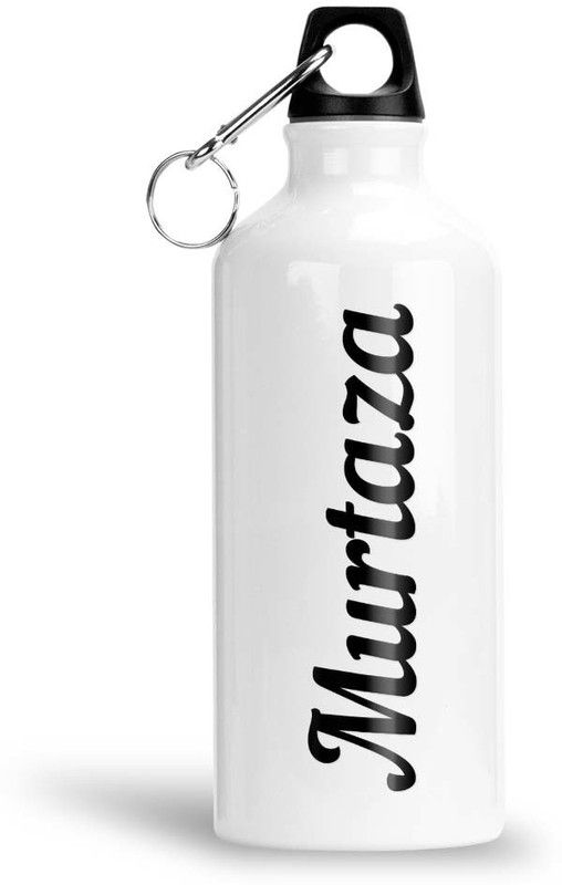 Furnish Fantasy Aluminium Sipper Bottle - Best Gift for Happy Birthday for Kids, Name - Murtaza 600 ml Sipper  (Pack of 1, White, Aluminium)