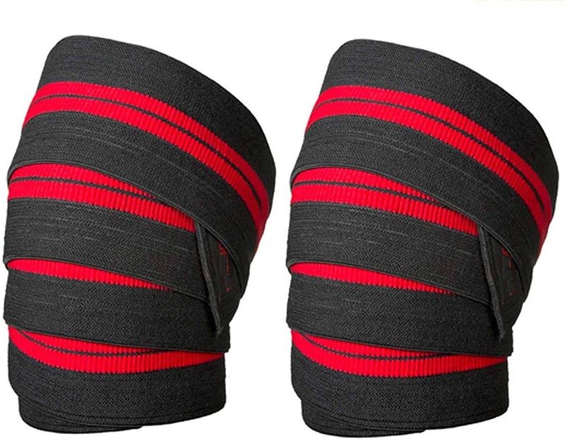 S&P TechoWorld Weightlifting Knee Wraps - Gym Squats, Knee Support, Powerlifting, Exercise - Pair Knee, Calf & Thigh Support  (Multicolor)