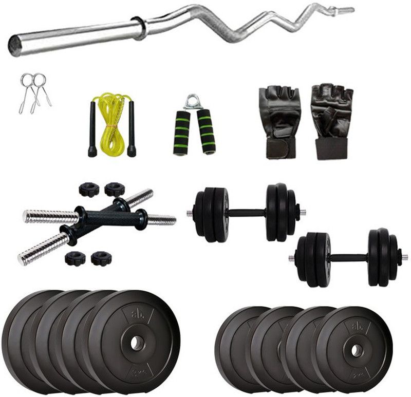 anythingbasic. 20 kg ab.PVC-20 kg Combo 3ft-WOB Home Gym Combo