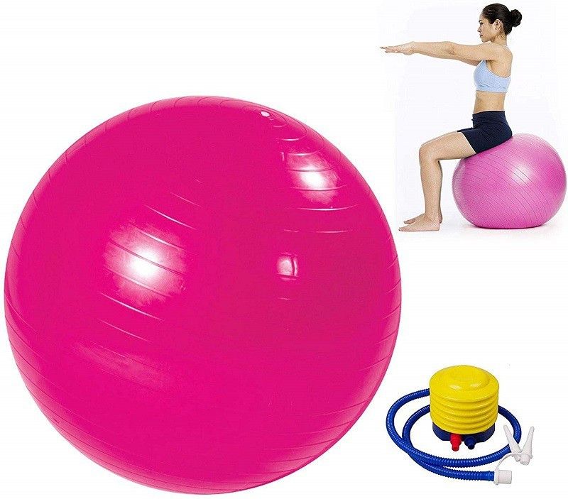P.V.G ENTERPRISE Fitness Stability Balance & Yoga with Foot Pump - Anti Burst, 75 cm Gym Ball  (With Pump)