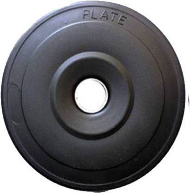 Monika Sports Single Piece Pvc 5 Kg Weight Lifting Black Weight Plate  (5 kg)