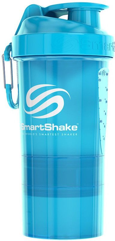 Smartshake Original 2Go 800 ml Shaker  (Pack of 1, Blue, Plastic)