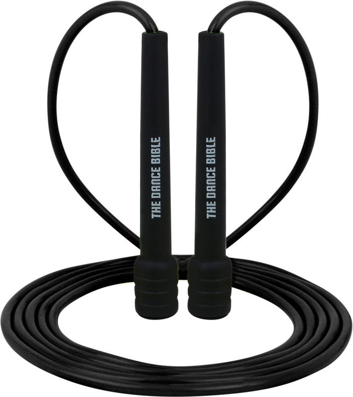 The Dance Bible Slim Tangle Free Freestyle Skipping Rope  (Black, Length: 274 cm)
