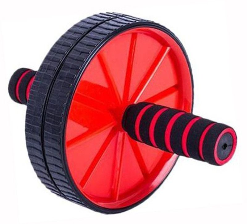 Proactive Fitness Ab Work-Out Ab Roller/Wheel Exerciser for Perfect Abdominal Muscles Ab Exerciser  (Multicolor, Red)
