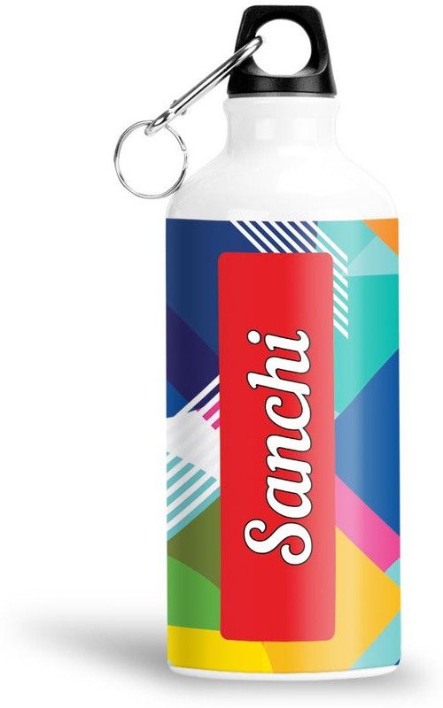 Furnish Fantasy Geometrical Print Aluminium 750ml Water Bottle - Best Birthday Gift - Sanchi 750 ml Sipper  (Pack of 1, Multicolor, Aluminium)