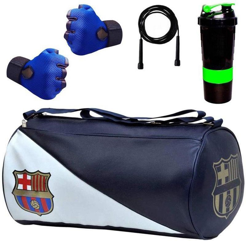 5 O' CLOCK SPORTS Gym Bag,Skipping Rope & Shaker Gym Gloves With Wrist Support Fitness Accessory Kit Kit