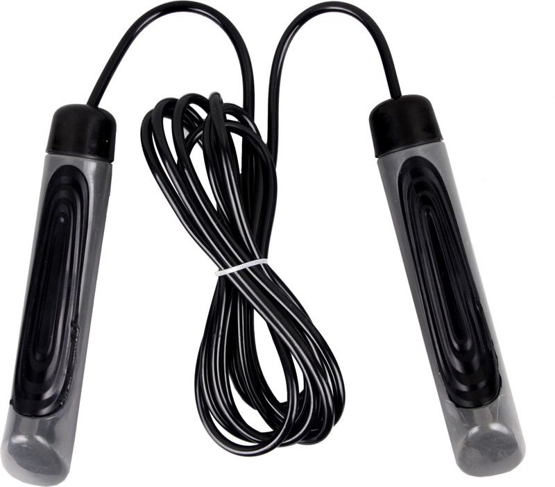 B Fit Usa PVC Jump Rope  (Grey, Black, Length: 72 inch)